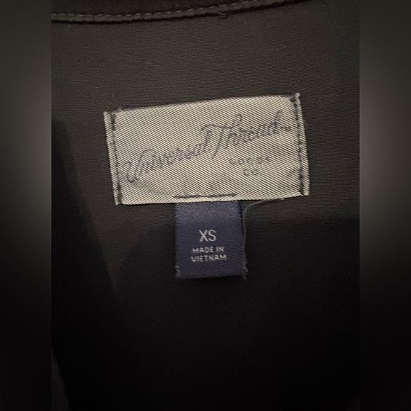 Universal Threads Women's XS Charcoal Grey Short Sleeve Shirt Dress Collared - Picture 5 of 5